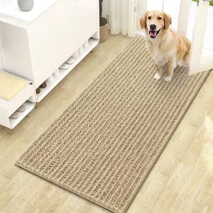 Dog Door Mat for Muddy Paws 47x24, Ultra Absorbent Chenille Mud Doormat, Non-Slip Washable and Dirt Trapping Indoor Doormat for Entryway, Quick-Dry Indoor Pet Mat for Dogs, Beige Dog Door Mat for Muddy Paws 47x24, Ultra Absorbent Chenille Mud Doormat, Non-Slip Washable and Dirt Trapping Indoor Doormat for Entryway, Quick-Dry Indoor Pet Mat for Dogs, Beige