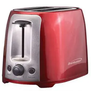 Cool Touch 2-Slice Extra Wide Slot Toaster, Red Cool Touch 2-Slice Extra Wide Slot Toaster, Red