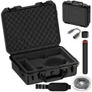 Starlink Mini Case with Tripod, Hard Carrying Travel Kit with Cable Winder and USB-C to DC Adapter Cable, Protective Storage Case for Starlink Mini Accessories, RV Camping Remote Work Starlink Mini Case with Tripod, Hard Carrying Travel Kit with Cable Winder and USB-C to DC Adapter Cable, Protective Storage Case for Starlink Mini Accessories, RV Camping Remote Work