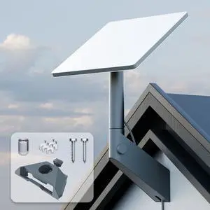 Starlink Mini Wall Mount, 360 Adjustable Starlink Mini Bracket, Gray Starlink Mini Wall Mount, 360 Adjustable Starlink Mini Bracket, Gray