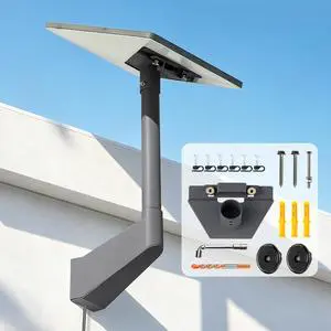 Starlink Mini Wall Mount, 360° Adjustable Metal Bracket Eave Roof Mount Kit | Weatherproof metal mount with 360° adjustment, drill template, cable clips & hardware included for Starlink Mini setup Starlink Mini Wall Mount, 360° Adjustable Metal Bracket Eave Roof Mount Kit | Weatherproof metal mount with 360° adjustment, drill template, cable clips & hardware included for Starlink Mini setup