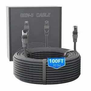 100FT for Starlink Cable,26AWG for Starlink Gen3 Cable,Starlink Accessories | Waterproof Replacement Extension Cable Outdoor/Indoor 100FT for Starlink Cable,26AWG for Starlink Gen3 Cable,Starlink Accessories | Waterproof Replacement Extension Cable Outdoor/Indoor
