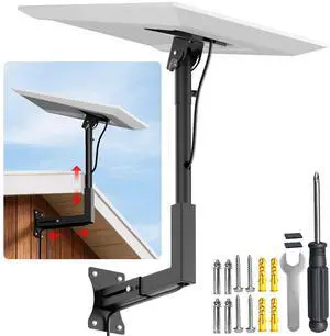 Starlink Gen 3 Wall Mount, Heavy Duty Steel Adjustable Roof Long Bracket | Starlink Wall Mount with Telescoping Arm, Fits Starlink 4/4X/V3/Gen 3, Rustproof, Weatherproof for Wood/Concrete Walls Starlink Gen 3 Wall Mount, Heavy Duty Steel Adjustable Roof Long Bracket | Starlink Wall Mount with Telescoping Arm, Fits Starlink 4/4X/V3/Gen 3, Rustproof, Weatherproof for Wood/Concrete Walls
