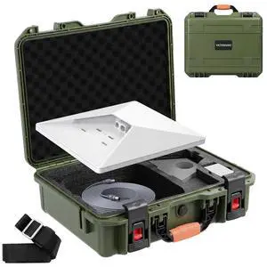 Starlink Mini Case, Waterproof Hard Carrying Case for Star Link Mini Dish Accessories with Shoulder Strap,handheld design, Precision Cut Foam For Starlink Accessories, for Outdoor Travel RV Camping Starlink Mini Case, Waterproof Hard Carrying Case for Star Link Mini Dish Accessories with Shoulder Strap,handheld design, Precision Cut Foam For Starlink Accessories, for Outdoor Travel RV Camping