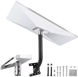 Starlink Gen 3/4/4X Roof/Wall Mount Kit - Heavy Duty Steel Adjustable Pivot for Starlink Standard V4/4X Satellite Dish, Weatherproof RV/Travel Ready with Accessories - 15" J-Pole Starlink Gen 3/4/4X Roof/Wall Mount Kit - Heavy Duty Steel Adjustable Pivot for Starlink Standard V4/4X Satellite Dish, Weatherproof RV/Travel Ready with Accessories - 15" J-Pole