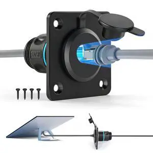 Starlink Wall Pass Through, RJ45 CAT6 Ethernet Socket | Gen3 Standard 4/4X Compatible,All Aluminum, Waterproof, For RV Camper Boat Trailer, Female to Female Bulkhead Connector Starlink Wall Pass Through, RJ45 CAT6 Ethernet Socket | Gen3 Standard 4/4X Compatible,All Aluminum, Waterproof, For RV Camper Boat Trailer, Female to Female Bulkhead Connector