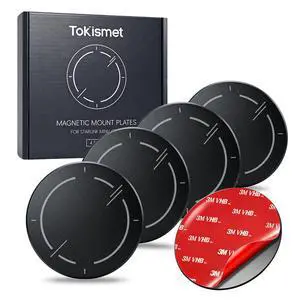 Starlink Mini/Gen 3 Adhesive Metal Plates for Magnetic Mount, 4-Pack | 3M VHB Backing | For Non-Magnetic Glass & Aluminum Roofs | Peel-and-Stick, No-Drill RV, Camper, Car & Truck Accessories Starlink Mini/Gen 3 Adhesive Metal Plates for Magnetic Mount, 4-Pack | 3M VHB Backing | For Non-Magnetic Glass & Aluminum Roofs | Peel-and-Stick, No-Drill RV, Camper, Car & Truck Accessories