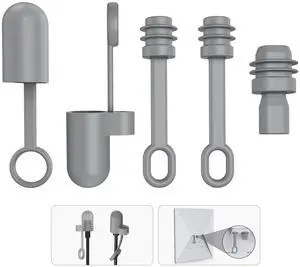 Cable Silicone Caps for Starlink Mini, Cable Plug Protective Caps and Power Port Plug Caps for Starlink Mini Dustproof Waterproof, Set of 5, Gray Cable Silicone Caps for Starlink Mini, Cable Plug Protective Caps and Power Port Plug Caps for Starlink Mini Dustproof Waterproof, Set of 5, Gray