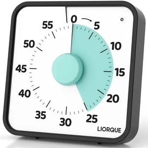 7.5-Inch Large Visual Timer, 60-Minute Classroom Timer Magnetic | Non-Ticking, 3-level Volume, 3 Alarm Modes, Kids Countdown Timer for Classroom Kitchen Office ADHD, AA Batteries Included 7.5-Inch Large Visual Timer, 60-Minute Classroom Timer Magnetic | Non-Ticking, 3-level Volume, 3 Alarm Modes, Kids Countdown Timer for Classroom Kitchen Office ADHD, AA Batteries Included