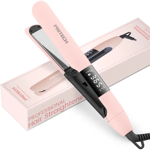 Flat Iron Hair Straightener and Curler 2 in 1 for All Hairstyles | Titanium Flat Iron with Negative Ions, Safety Lock, Adjustable Temp(248-450), Automatic Shut Off, Dual Voltage, LED Display Flat Iron Hair Straightener and Curler 2 in 1 for All Hairstyles | Titanium Flat Iron with Negative Ions, Safety Lock, Adjustable Temp(248-450), Automatic Shut Off, Dual Voltage, LED Display