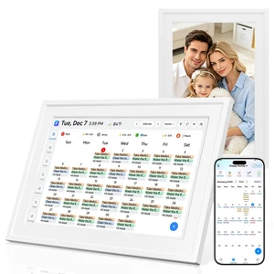Smart Digital Calendar No Subscription 10.1" Touch Screen | FamilyPlanner Desk Organizer with Chore Chart & Star Rewards, Meal Plan, Photo Frame & Art Display, Wall/Desk Mount Smart Digital Calendar No Subscription 10.1" Touch Screen | FamilyPlanner Desk Organizer with Chore Chart & Star Rewards, Meal Plan, Photo Frame & Art Display, Wall/Desk Mount