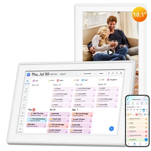 10.1" Smart Digital Calendar, No Subscription Family Hub | Calendar Sync, Meal Planner, Photo & Video Display, Touch Screen, Wall & Desk Mount for Family Organization 10.1" Smart Digital Calendar, No Subscription Family Hub | Calendar Sync, Meal Planner, Photo & Video Display, Touch Screen, Wall & Desk Mount for Family Organization