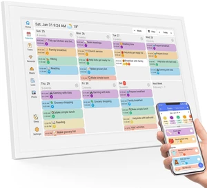 10.1-inch Smart Wall Planner Electronic Calendar & Chore Chart | Smart Touchscreen Family Calendar & Interactive Display for Schedules, Organize Your Daily & Family Routines, Desk & Wall Mount 10.1-inch Smart Wall Planner Electronic Calendar & Chore Chart | Smart Touchscreen Family Calendar & Interactive Display for Schedules, Organize Your Daily & Family Routines, Desk & Wall Mount