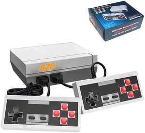 Retro Gaming Console Built-in Classic 620 Games | AV Output 8-Bit Classic Game Console with 2 Retro Controllers for Christmas, 620 Retro Game Console Retro Gaming Console Built-in Classic 620 Games | AV Output 8-Bit Classic Game Console with 2 Retro Controllers for Christmas, 620 Retro Game Console
