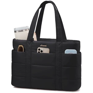 Tote Bag for Women, Large Puffer Work Tote Laptop Bag, Lightweight Travel Tote Bag with Zipper Gifts for Women Tote Bag for Women, Large Puffer Work Tote Laptop Bag, Lightweight Travel Tote Bag with Zipper Gifts for Women