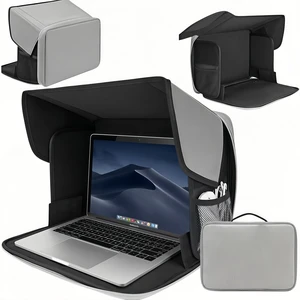 Laptop Sun Shade Multifunctional Foldable Computer Laptop BagFits 13-16 inch LaptopUV/Heat Reflective & Waterproof, for Outdoor Working, Travel, Beach Laptop Sun Shade Multifunctional Foldable Computer Laptop BagFits 13-16 inch LaptopUV/Heat Reflective & Waterproof, for Outdoor Working, Travel, Beach