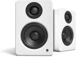 Kanto YU2MW PC Gaming Desktop Speakers | 3" Composite Drivers | 3/4" Silk Dome Tweeter | Class D Amplifier | 100 Watts | Built-in USB DAC | Subwoofer Output | Pair | Matte White Kanto YU2MW PC Gaming Desktop Speakers | 3" Composite Drivers | 3/4" Silk Dome Tweeter | Class D Amplifier | 100 Watts | Built-in USB DAC | Subwoofer Output | Pair | Matte White