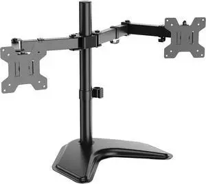WALI Freestanding Dual Monitor Stand for 13-27 inch Screens, 22 lbs per Arm WALI Freestanding Dual Monitor Stand for 13-27 inch Screens, 22 lbs per Arm