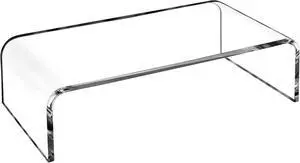 AMT Premium Acrylic Clear Monitor Stand Laptop/PC/Multimedia Monitor Riser for Home Office AMT Premium Acrylic Clear Monitor Stand Laptop/PC/Multimedia Monitor Riser for Home Office