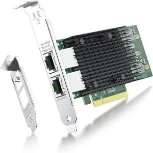 ipolex 10Gb Network Card Compatible for Intel X540-T2 PCIE Ethernet Card with X540-BT2 Chip, Dual RJ45 Port, 10G Converged Network LAN Adapter, Support Windows/Linux/Vmware/ESX/Freebsd Server ipolex 10Gb Network Card Compatible for Intel X540-T2 PCIE Ethernet Card with X540-BT2 Chip, Dual RJ45 Port, 10G Converged Network LAN Adapter, Support Windows/Linux/Vmware/ESX/Freebsd Server