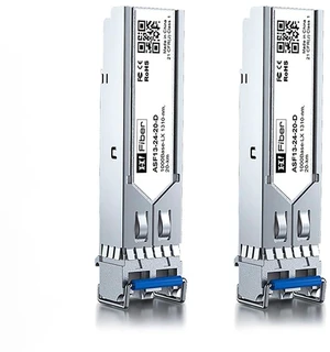 H!Fiber 1.25G Single Mode SFP LC Module, 1000Base-LX/LH Fiber Transceiver for Cisco GLC-LH-SMD, Meraki, Ubiquit UniFi, TP-Link, Fortinet, Intel, Netgear, Mikrotik and More (SMF,1310nm,20km,DDM) 2 Pack H!Fiber 1.25G Single Mode SFP LC Module, 1000Base-LX/LH Fiber Transceiver for Cisco GLC-LH-SMD, Meraki, Ubiquit UniFi, TP-Link, Fortinet, Intel, Netgear, Mikrotik and More (SMF,1310nm,20km,DDM) 2 Pack