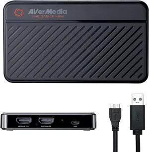 AVerMedia Live Gamer Mini, 1080p60 Capture Card with HDMI Pass-Thru, Plug & Play, for OBS, Xbox Series X/S, PS5, Switch, Win 11/macOS 12 (GC311) AVerMedia Live Gamer Mini, 1080p60 Capture Card with HDMI Pass-Thru, Plug & Play, for OBS, Xbox Series X/S, PS5, Switch, Win 11/macOS 12 (GC311)