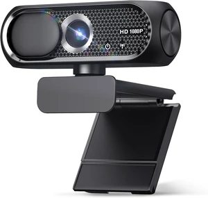 1080P HD Webcam with Microphone, Privacy Cover, Wide-Angle Lens, Plug & Play USB Webcam for Laptop, Desktop, PC, Mac, Zoom, Skype (Deep Black) 1080P HD Webcam with Microphone, Privacy Cover, Wide-Angle Lens, Plug & Play USB Webcam for Laptop, Desktop, PC, Mac, Zoom, Skype (Deep Black)