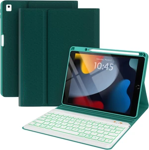 BLUTLOTUS Keyboard Case for iPad 9th/8th/7th Generation 10.2 inch 2021/2020/2019, iPad Pro 10.5-inch Case with Keyboard,iPad Air 3 2019, 7 Color Backlit Removable Wireless Keyboard Folio Case(Teal) BLUTLOTUS Keyboard Case for iPad 9th/8th/7th Generation 10.2 inch 2021/2020/2019, iPad Pro 10.5-inch Case with Keyboard,iPad Air 3 2019, 7 Color Backlit Removable Wireless Keyboard Folio Case(Teal)