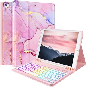 FUWANG for iPad 9th/8th/7th Generation Case with Keyboard 10.2 inch, Pink FUWANG for iPad 9th/8th/7th Generation Case with Keyboard 10.2 inch, Pink