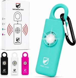 Original Defense® Siren Self-Defense Alarm - 130 dB Keychain Alarm with LED Strobe Light for Women, Children, and Elderly - Police Recommended - (Mint, 1 Count) Original Defense® Siren Self-Defense Alarm - 130 dB Keychain Alarm with LED Strobe Light for Women, Children, and Elderly - Police Recommended - (Mint, 1 Count)