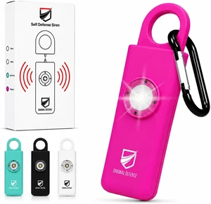 Original Defense® Siren Self-Defense Alarm - 125 dB Keychain Alarm with LED Strobe Light for Women, Children, and Elderly - Police Recommended - (Magenta, 1 Count) Original Defense® Siren Self-Defense Alarm - 125 dB Keychain Alarm with LED Strobe Light for Women, Children, and Elderly - Police Recommended - (Magenta, 1 Count)