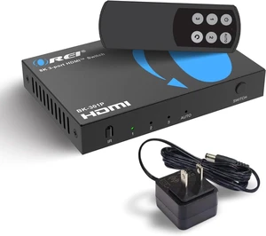 OREI 8K 3-Port HDMI 2.1 Switch, 3-in 1-Out, 8K@60Hz, Manual & Auto Switch OREI 8K 3-Port HDMI 2.1 Switch, 3-in 1-Out, 8K@60Hz, Manual & Auto Switch