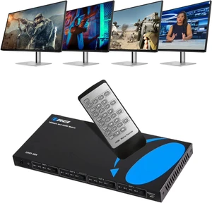 OREI 4x4 HDMI Matrix Switch 4K@60Hz with Downscale, HDR, HDCP 2.2, EDID OREI 4x4 HDMI Matrix Switch 4K@60Hz with Downscale, HDR, HDCP 2.2, EDID