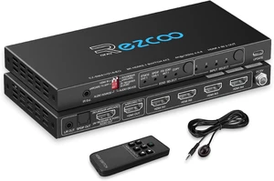 HDMI 2.1 Switch 4K 120Hz 4 in 1 Out with Audio Extractor VRR ALLM HDCP2.3 ARC eARC HDR CEC SPDlF Optical and 3.5mm Audio,D-olby Atmos,Digital EDID for PS5 Xbox NVIDIA AMD HDMI 2.1 Switch 4K 120Hz 4 in 1 Out with Audio Extractor VRR ALLM HDCP2.3 ARC eARC HDR CEC SPDlF Optical and 3.5mm Audio,D-olby Atmos,Digital EDID for PS5 Xbox NVIDIA AMD