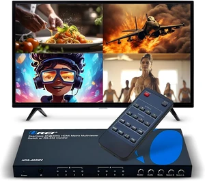 OREI 4x2 Quad Multi HDMI Viewer 4K Downscale RS-232 IR 3.5mm/Analog OSD OREI 4x2 Quad Multi HDMI Viewer 4K Downscale RS-232 IR 3.5mm/Analog OSD