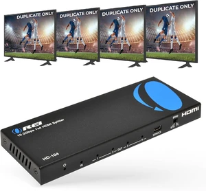 OREI HDMI Splitter 1 in 4 Out 4K@30Hz HDMI 2.0 Splitter with HDCP 1.4 OREI HDMI Splitter 1 in 4 Out 4K@30Hz HDMI 2.0 Splitter with HDCP 1.4