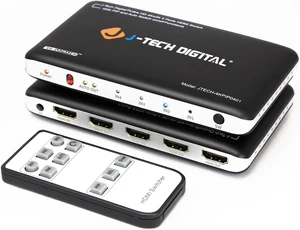 J-Tech Digital 4K x 2K 4-Port HDMI Switch with PIP, IR Wireless Remote Control, and Auto Switch ON/Off Functions HDMI Switcher Hub Port Switches J-Tech Digital 4K x 2K 4-Port HDMI Switch with PIP, IR Wireless Remote Control, and Auto Switch ON/Off Functions HDMI Switcher Hub Port Switches