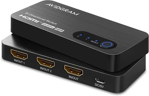 HDMI Switch 8k@60hz Splitter, AVIDGRAM Bidirectional HDMI Switcher 2 in 1 Out, Splitter 1 in 2 Out, Support 4K@120hz, Compatible with PS5, XSX, UHD TV, Monitor, Projector (1 Display at a time) HDMI Switch 8k@60hz Splitter, AVIDGRAM Bidirectional HDMI Switcher 2 in 1 Out, Splitter 1 in 2 Out, Support 4K@120hz, Compatible with PS5, XSX, UHD TV, Monitor, Projector (1 Display at a time)