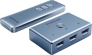HDMI Switch 3 in 1 Out, 4K@60Hz HDMI 2.0 Switch with 433M Remote Control, 3-Port HDMI Switcher Selector, Supports 4K 30Hz 3D 1080P for PS3/4 Xbox Roku TV Blu-Ray Player(4K HDMI Switch) HDMI Switch 3 in 1 Out, 4K@60Hz HDMI 2.0 Switch with 433M Remote Control, 3-Port HDMI Switcher Selector, Supports 4K 30Hz 3D 1080P for PS3/4 Xbox Roku TV Blu-Ray Player(4K HDMI Switch)