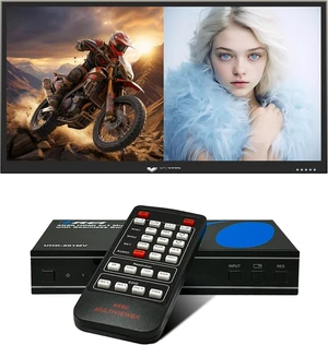 OREI 2x1 HDMI Multi Viewer Seamless Switch - 4K@60Hz RS-232 IR PIP EDID OSD OREI 2x1 HDMI Multi Viewer Seamless Switch - 4K@60Hz RS-232 IR PIP EDID OSD