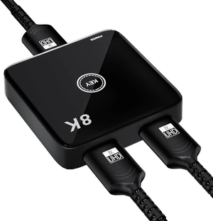 HDMI 2.1 Switch 2 in 1 Out 8K@60Hz, 4K@144Hz, Bi-Directional, Touch Control, VRR, Dynamic HDR, HDCP 2.3, 48Gbps, Zero Lag for PS5/Xbox Series X/Apple TV 8K/Roku Ultra/Fire Stick 8K Max HDMI 2.1 Switch 2 in 1 Out 8K@60Hz, 4K@144Hz, Bi-Directional, Touch Control, VRR, Dynamic HDR, HDCP 2.3, 48Gbps, Zero Lag for PS5/Xbox Series X/Apple TV 8K/Roku Ultra/Fire Stick 8K Max