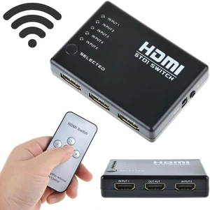 SANOXY 5-Port 1080p HDMI-Switch Switcher Selector Splitter Hub + iR Remote for HDTV PS3 SANOXY 5-Port 1080p HDMI-Switch Switcher Selector Splitter Hub + iR Remote for HDTV PS3