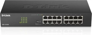 D-Link 16-Port Unmanaged Ethernet Switch, Fanless, Sturdy Metal with Shielded Ports, QoS, Fanless, Port Isolation, Storm Control, Desktop/Rackmount, Energy Saving, Follows NDAA/TAA (DGS-1016D) D-Link 16-Port Unmanaged Ethernet Switch, Fanless, Sturdy Metal with Shielded Ports, QoS, Fanless, Port Isolation, Storm Control, Desktop/Rackmount, Energy Saving, Follows NDAA/TAA (DGS-1016D)
