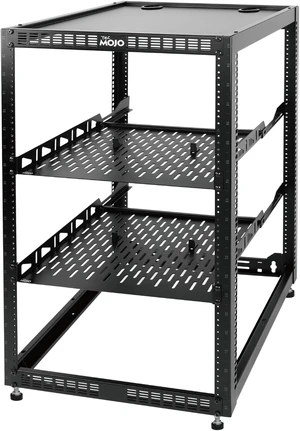 Tecmojo 20U Open Frame Network Rack for IT & AV Gear, AV Rack Floor Standing or Wall Mounted,with 2 PCS 1U Rack Shelves & Mounting Hardware,Network Rack for 19" Networking,Audio and Video Device Tecmojo 20U Open Frame Network Rack for IT & AV Gear, AV Rack Floor Standing or Wall Mounted,with 2 PCS 1U Rack Shelves & Mounting Hardware,Network Rack for 19" Networking,Audio and Video Device