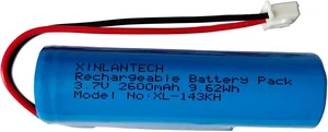 3.7V 2600mAh 18650 Rechargeable Li-ion Battery with Jst XH2.54/2P Connector Plug Wires for DIY Electronics, Toys, Lighting,Bluetooth Devices and More 3.7V 2600mAh 18650 Rechargeable Li-ion Battery with Jst XH2.54/2P Connector Plug Wires for DIY Electronics, Toys, Lighting,Bluetooth Devices and More