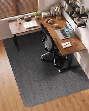 Modkin Extra Large Office Chair Mat for Hardwood Floor, 47.2" x 60", Black Modkin Extra Large Office Chair Mat for Hardwood Floor, 47.2" x 60", Black