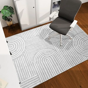 Office Chair Mat for Hardwood Floor, 60"x45" Easy Glide Computer Desk Mat Protector for Rolling Chair Under Desk Rug Nonslip Backing, Machine Wash, (Modern) Office Chair Mat for Hardwood Floor, 60"x45" Easy Glide Computer Desk Mat Protector for Rolling Chair Under Desk Rug Nonslip Backing, Machine Wash, (Modern)