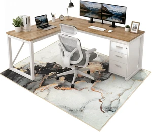 Office Chair Mat for Hardwood/Tile Floor, 48"x60" Desk Chair Mat for Office Gaming, Under Desk Rug for Rolling Chair, Anti-Slip Computer Chair Mats, Low-Pile Carpet Protector Rug