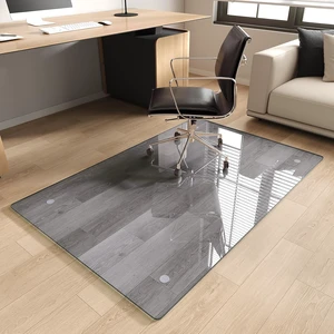 Tempered Glass Chair Mat for Carpet, 36"x55" Grey Floor Mat Tempered Glass Chair Mat for Carpet, 36"x55" Grey Floor Mat
