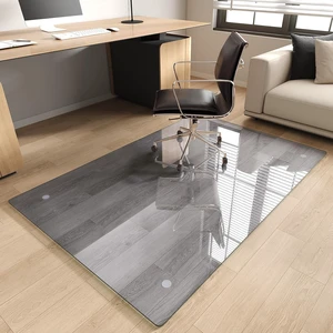 Tempered Glass Chair Mat for Carpet, 40"x60" Grey Floor Mat Tempered Glass Chair Mat for Carpet, 40"x60" Grey Floor Mat